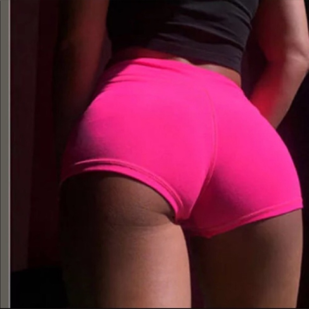 Neon pink otk thigh high sport socks booty shorts - Picture 5 of 5